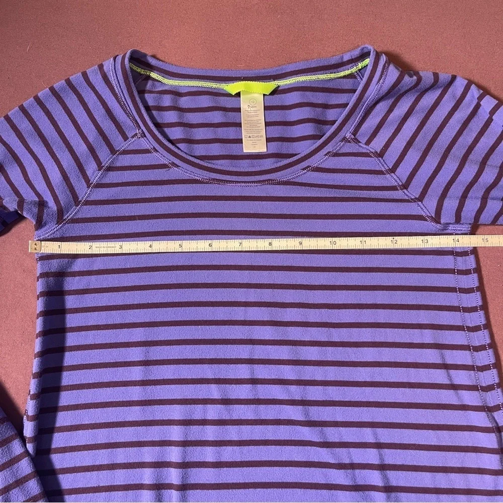 Ivivva (Lululemon kids) Soft Striped Long Sleeve Shirt in Purple - Size 12